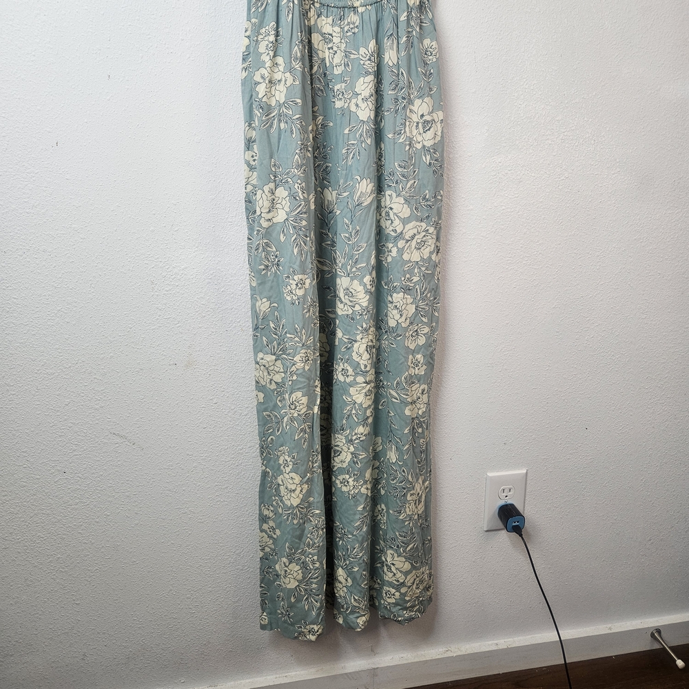Patrons of Peace Floral Smocked Jumpsuit Size Small Pockets - Picture 2 of 8